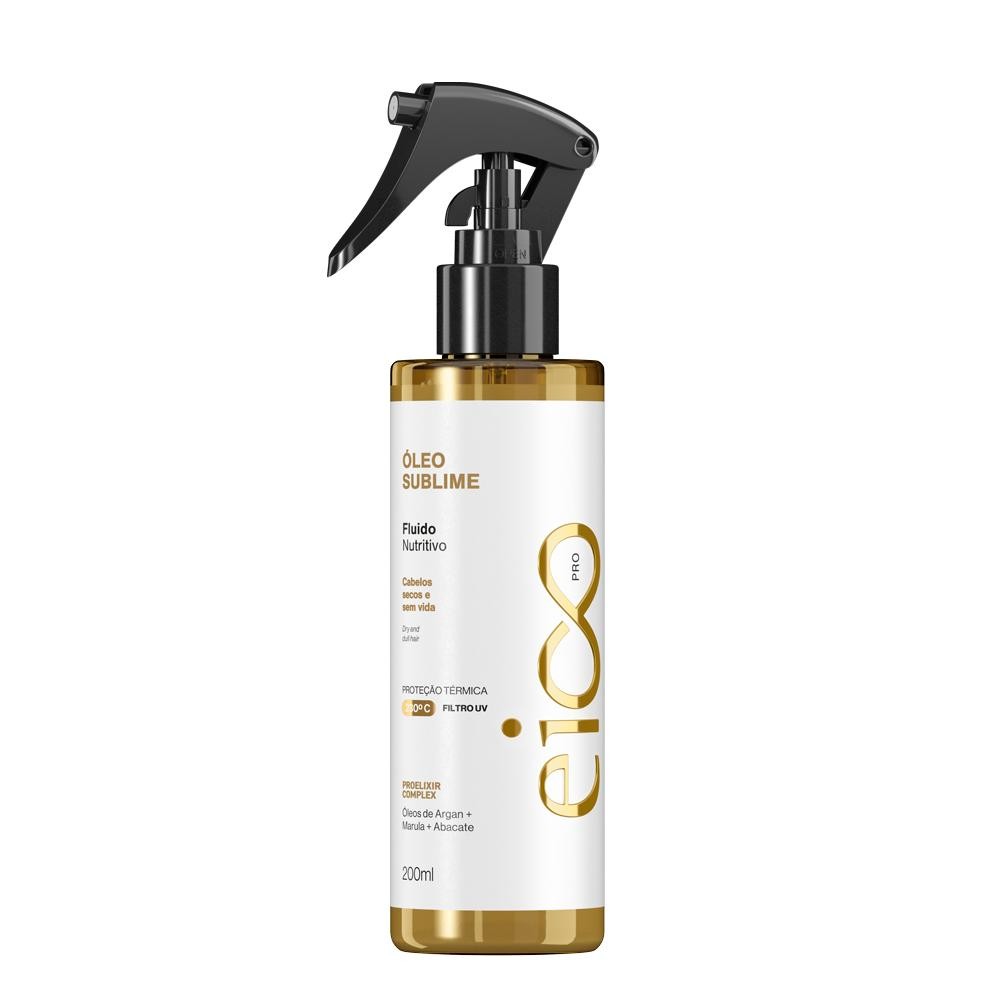 Eico Pro Spray Fluido Nutritivo Óleo Sublime Protetor Térmico Brilho Filtro Solar 200ml