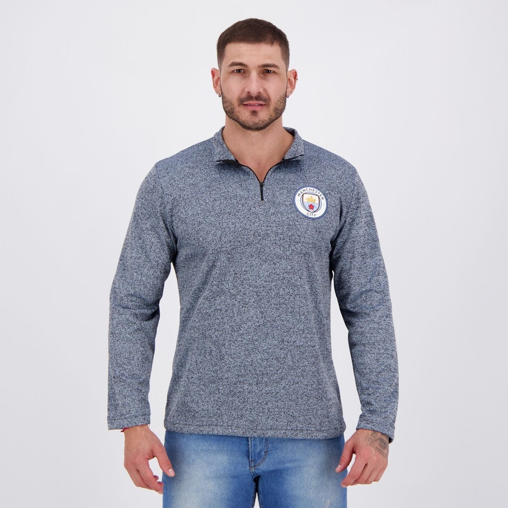 Blusão Manchester City Authentic Azul - Sports & Outdoors