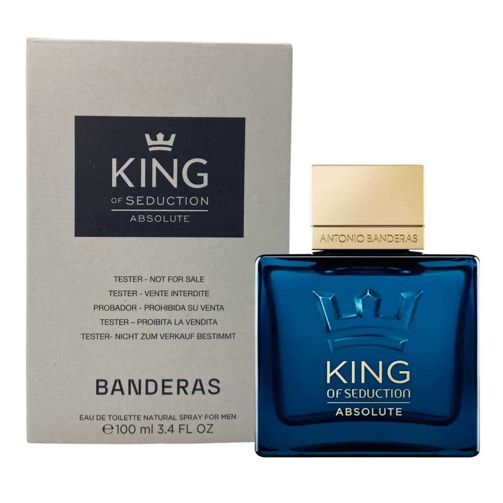 Perfume Banderas King of Seduction Absolute Masculino EDT 100ml - Caixa Branca