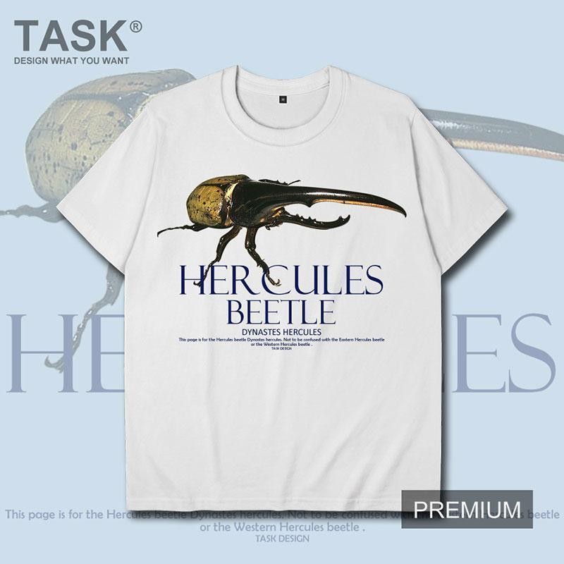 Readystock Hercules Long Halberd Big Dipper Insect Impresso Camiseta De Manga Curta Para Homens E Mulheres Diversão Impressa Personalizada Roupas Soltas Conjunto De Camisetas Sem Limites 410