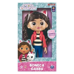 Boneca Infantil Gabby 25cm em Vinil da série Casa da Gabby's Dollhouse Mimo Toys Brinquedo Infantil