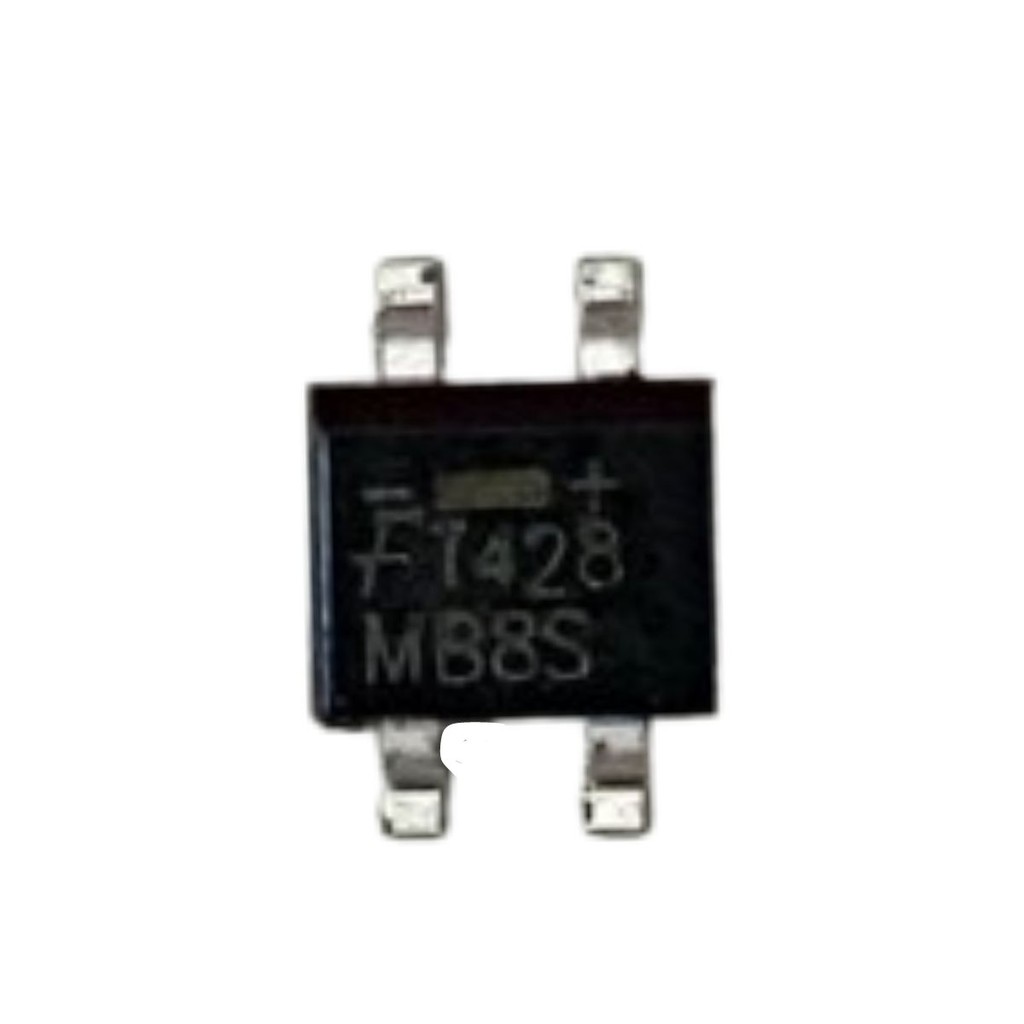 KIT COM 10 PEÇAS - PONTE RETIFICADORA SMD SOIC-4 MB8S FAIRCHILD