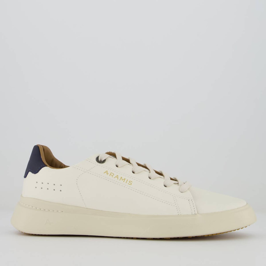 Tênis Aramis Journey Urban Bege e Azul em Oferta na Shopee