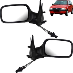 PAR Retrovisor Uno Fire 2 Portas 2001 a 2005 Com Controle
