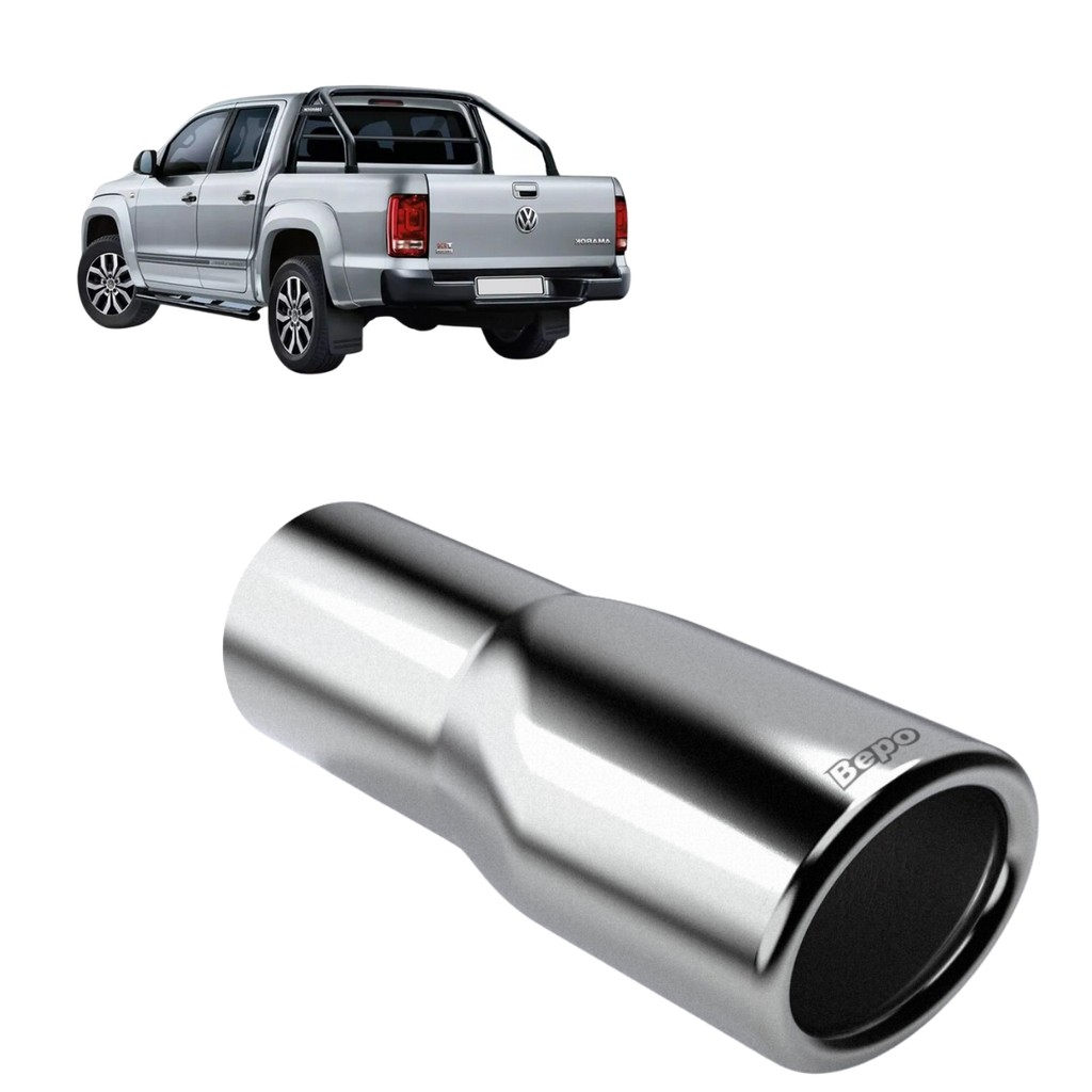 Ponteira Escapamento Amarok Cromada Oval 2.1/2 Polegadas em Oferta na Shopee