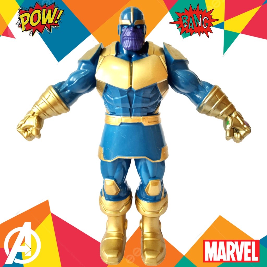 Boneco Thanos Articulado Marvel Vingadores Brinquedo Licenciado 22cm