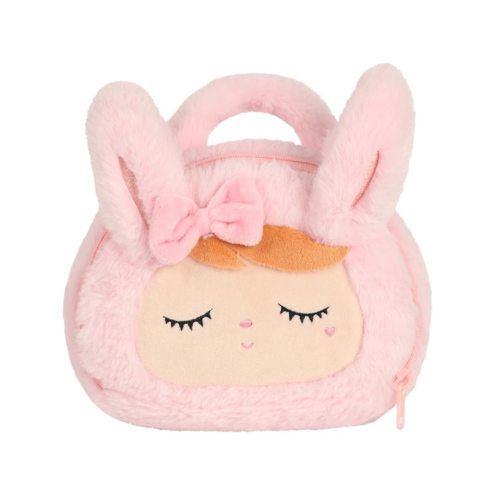 Bolsa Metoo Plush Coelha Rosa Com Laço e Alça De Mão em Oferta na Shopee