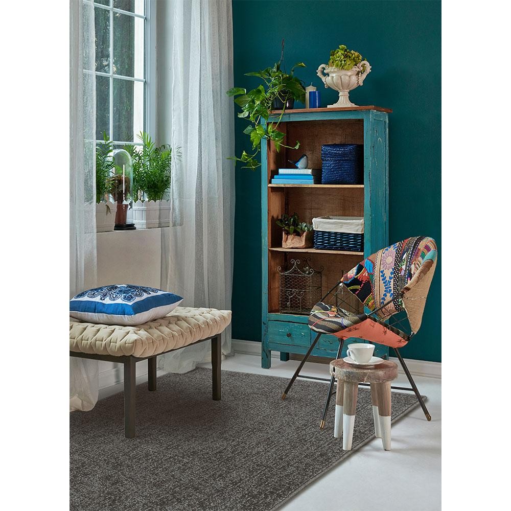 Tapete Para Sala Elegant Dark Gray 1,00x1,50 São Carlos em Oferta na Shopee