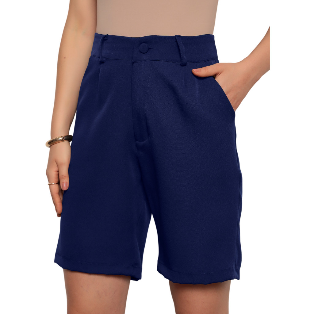 Bermuda Plus Size Feminina Alfaiataria Tam P até G3  Modas Fashion em Oferta na Shopee