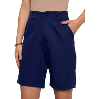 Bermuda Plus Size Feminina Alfaiataria Tam P até G3  Modas Fashion em Oferta na Shopee