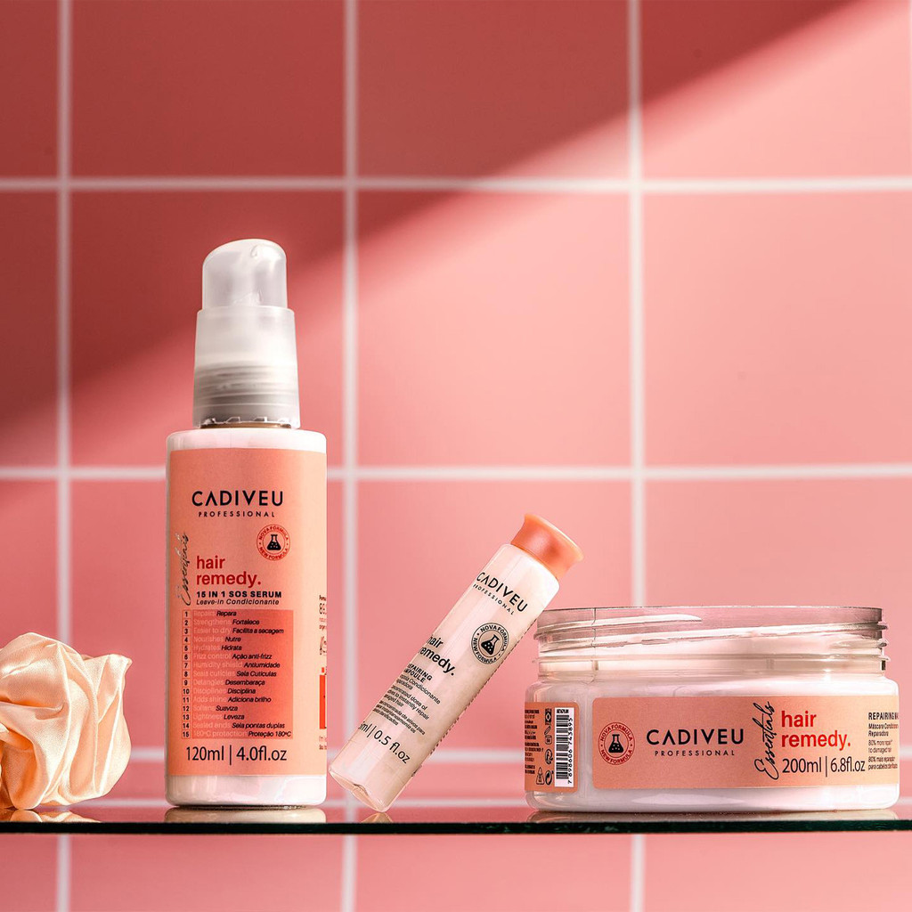 Detalhes do Kit Cadiveu Professional Essentials Hair Remedy Máscara e Açaí Oil (2 produtos)