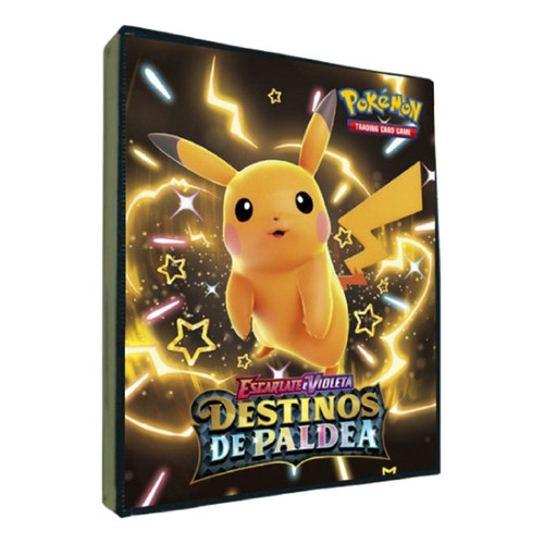 Pikachu Destinos De Paldea Album Pokemon Cards + 20 Folhas