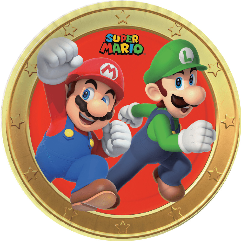 Prato De Festa Super Mario 8 Unidades - Home & Living