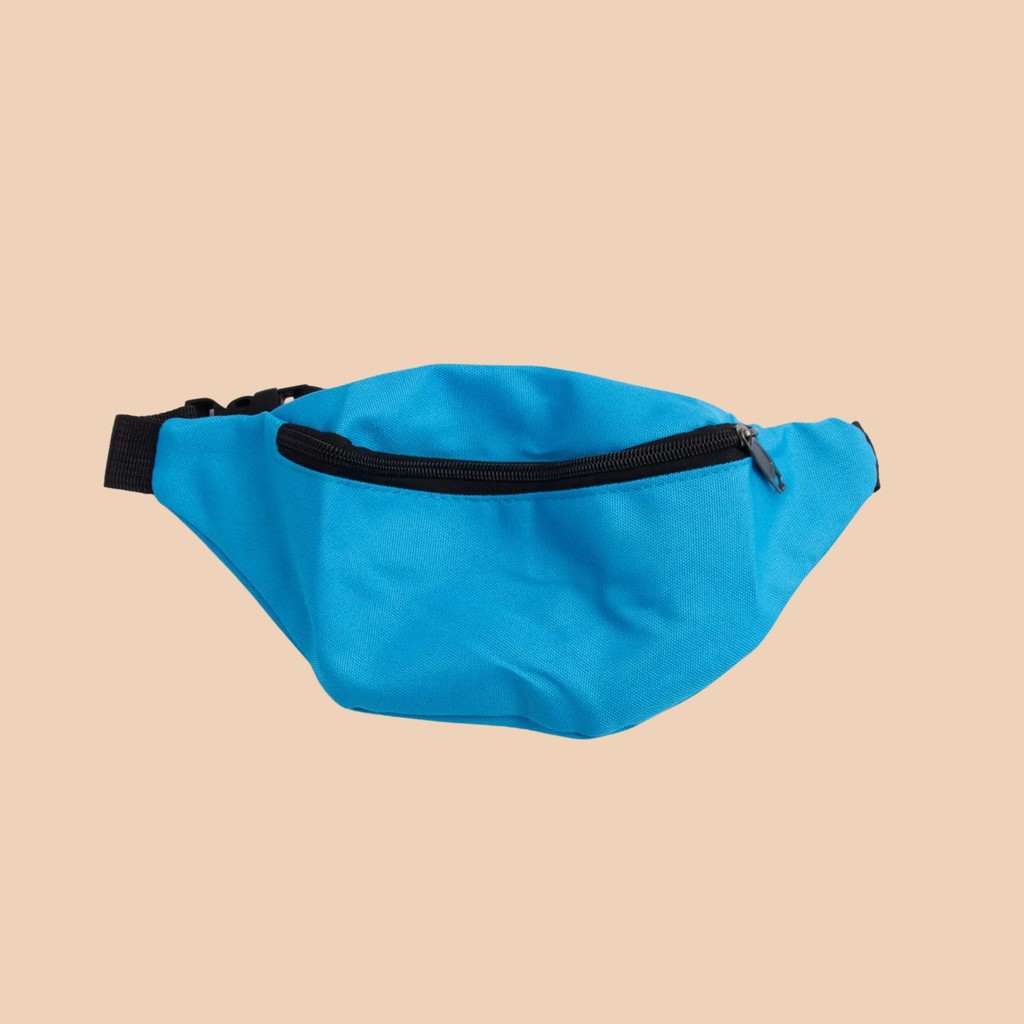 Pochete Tecido Liso Azul Claro  - Azul