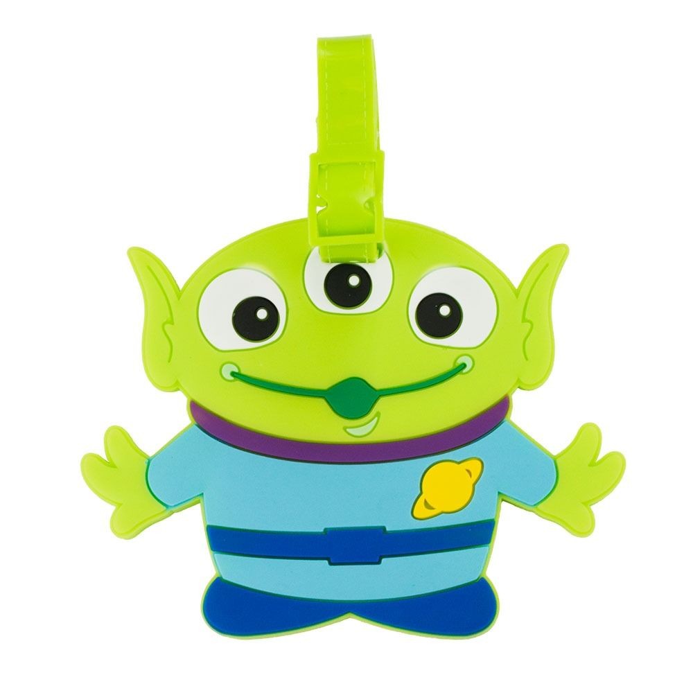 Tag Etiqueta Identificação Bagagem Alien Toy Story 9x11cm Silicone Disney DYML020-TY1-D