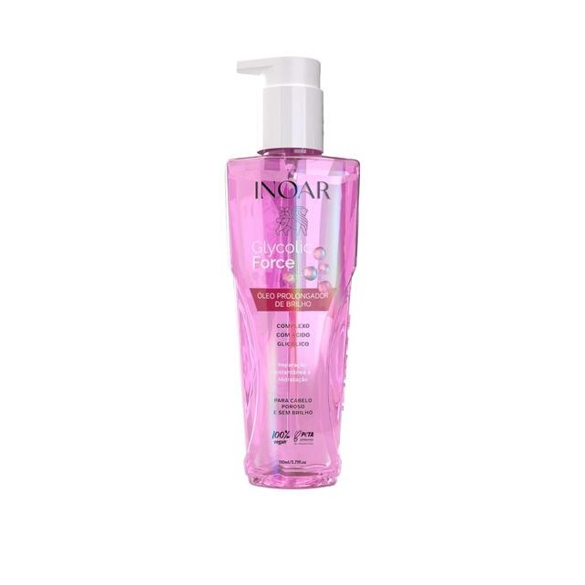 Inoar Glycolic Force Óleo Prolongador De Brilho 110ml em Oferta na Shopee