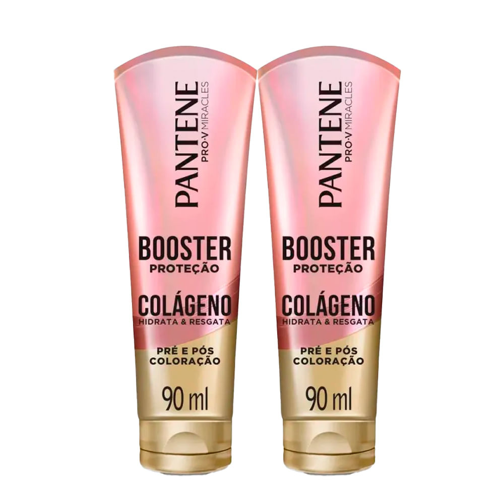 Kit Booster De Proteção Pantene Colágeno Pré e Pós Coloração 90ml - 2 Unidades - Beauty