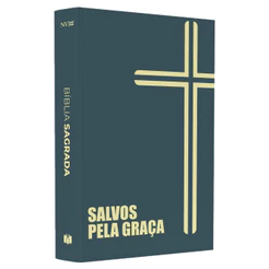 Bíblia Sagrada Capa Cruz | NVI | Capa Brochura Verde