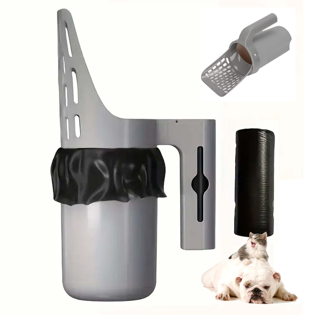 Coletor de Fezes Coco Gato Pet Cao Cachorro Pa Higienica Saquinho Animal de Estimaçao Peneirar Caixa de Areia Seguro