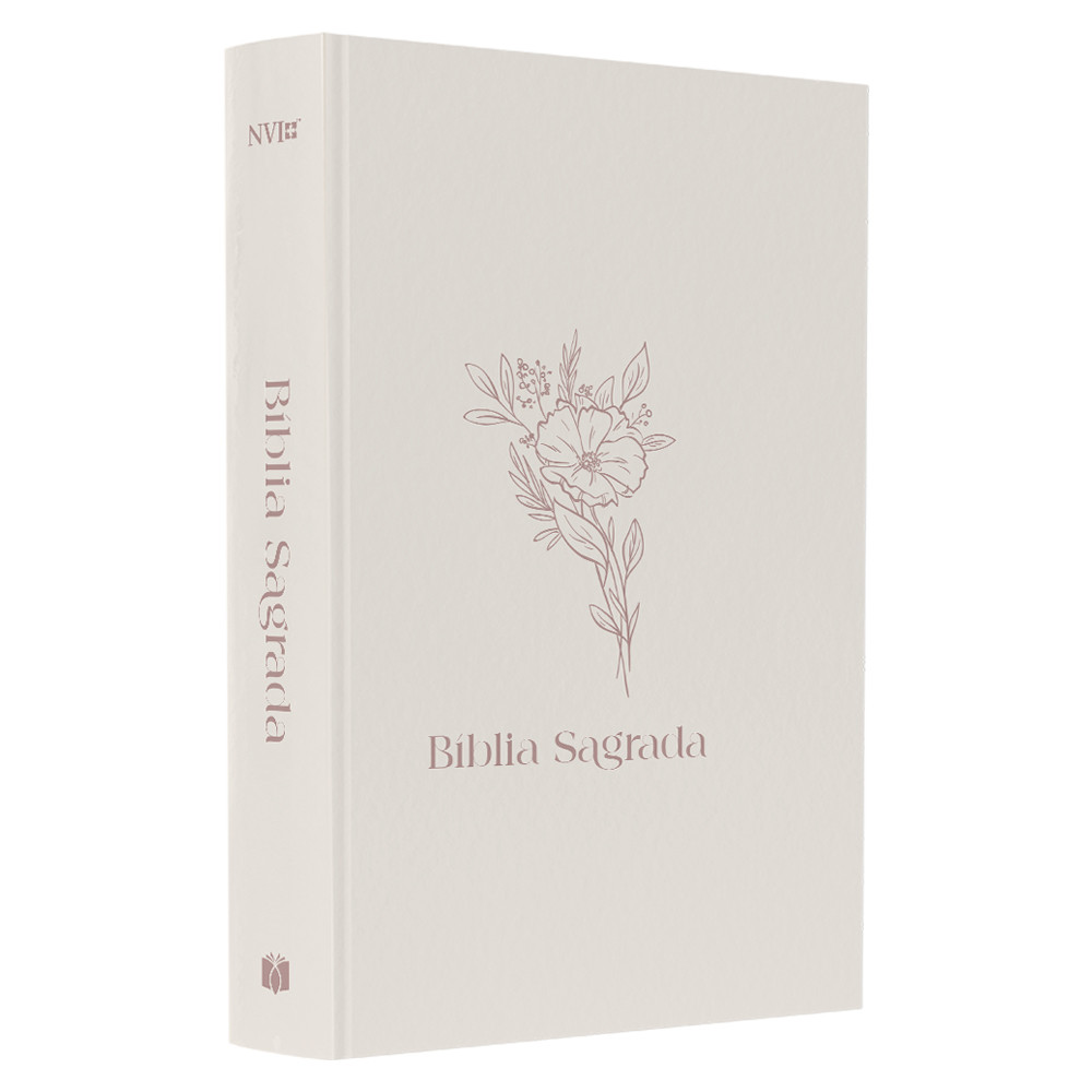 Bíblia Sagrada Flor | NVI | Letra Normal | Capa Dura em Oferta na Shopee