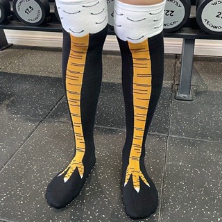 Meia Pé de Frango Galinha Galo Divertida Algodão Crossfit Esportiva Academia Cano Alto em Oferta na Shopee