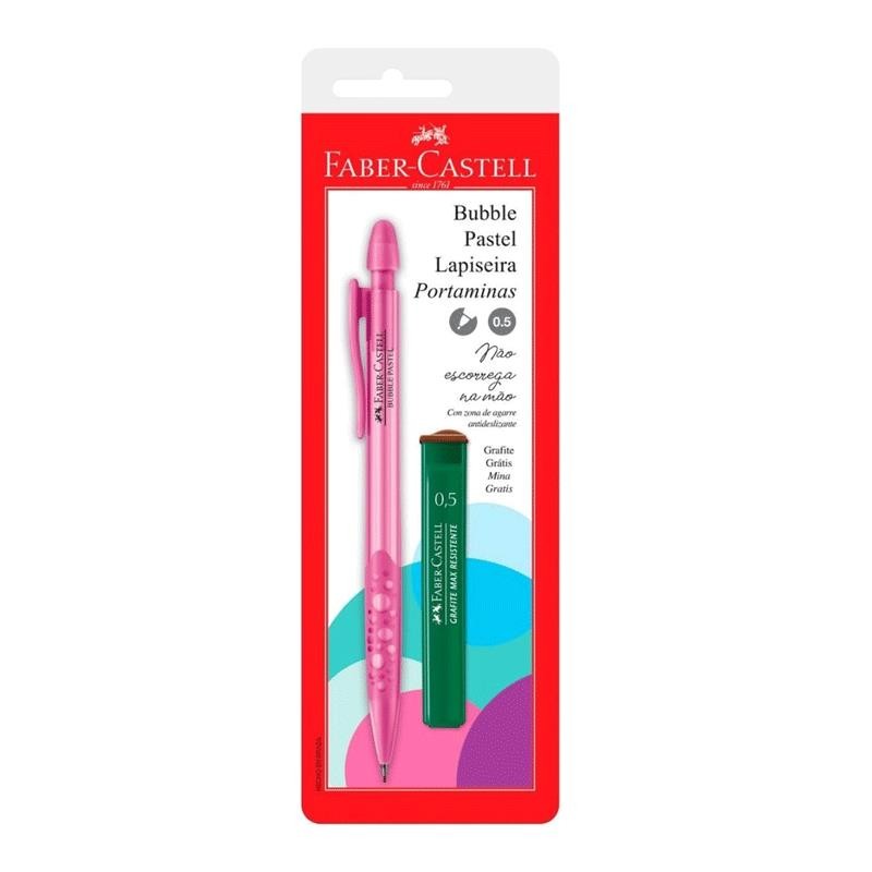 Lapiseira 0.5mm Bubble Rosa pastel SM/05BBRS com 1 unidade Faber-Castell - Stationery