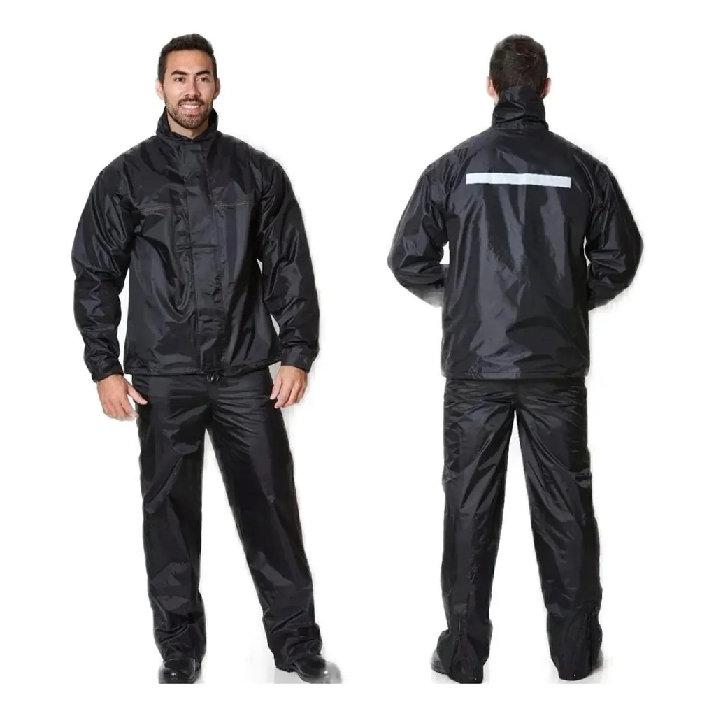 Conjunto Motoqueiro Capa De Chuva De Nylon Impermeável Tam.G em Oferta na Shopee