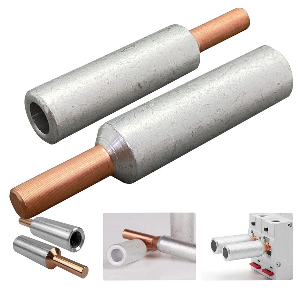 4Un Conector Elétrico Terminal Bimetálico Pino 16mm Aluminio e Cobre Disjuntor Borne P/ Cabos e Fios