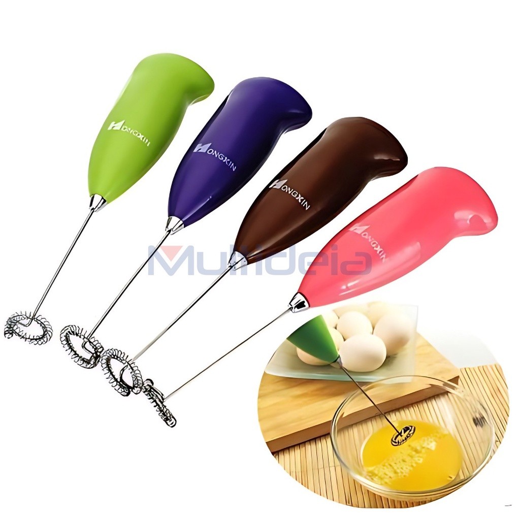 Batedor Misturador Mixer Elétrico para Bebidas Leite Café Clara de Ovos em Oferta na Shopee