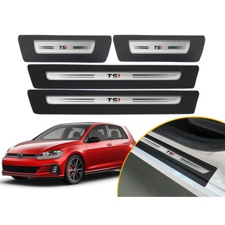 Jogo De Soleira Resinada Porta Modelo Drop Carro Golf TSI 2014 2015 2016 2017 2018 2019