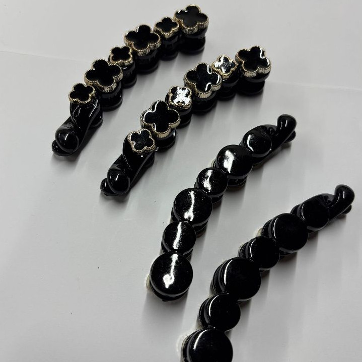 1 Ate 12 Unidades Grampo banana grampo vertical grampo de cabelo médio simples e versátil em Oferta na Shopee