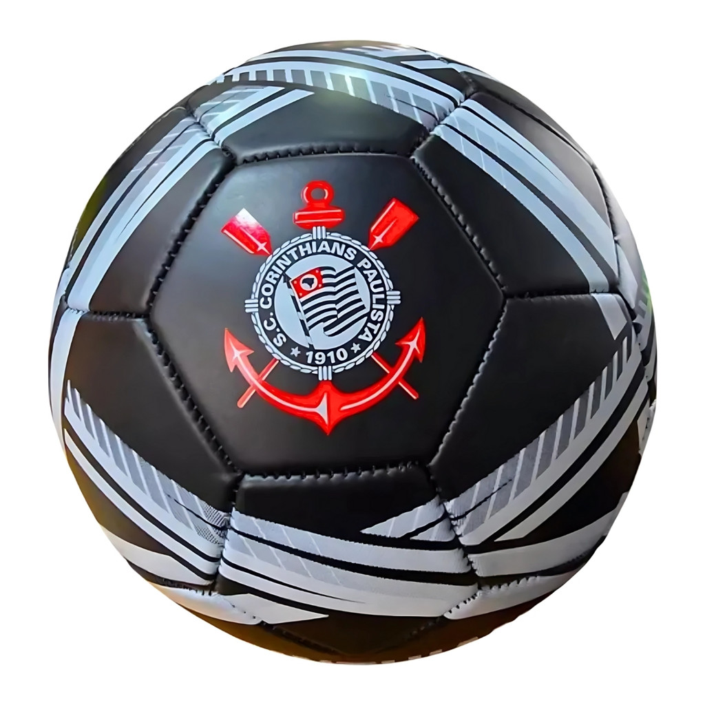 Bola De Futebol De Time Corinthians Oficial Licenciada Com Toque Macio e Reforçado Para Jogar No Campo