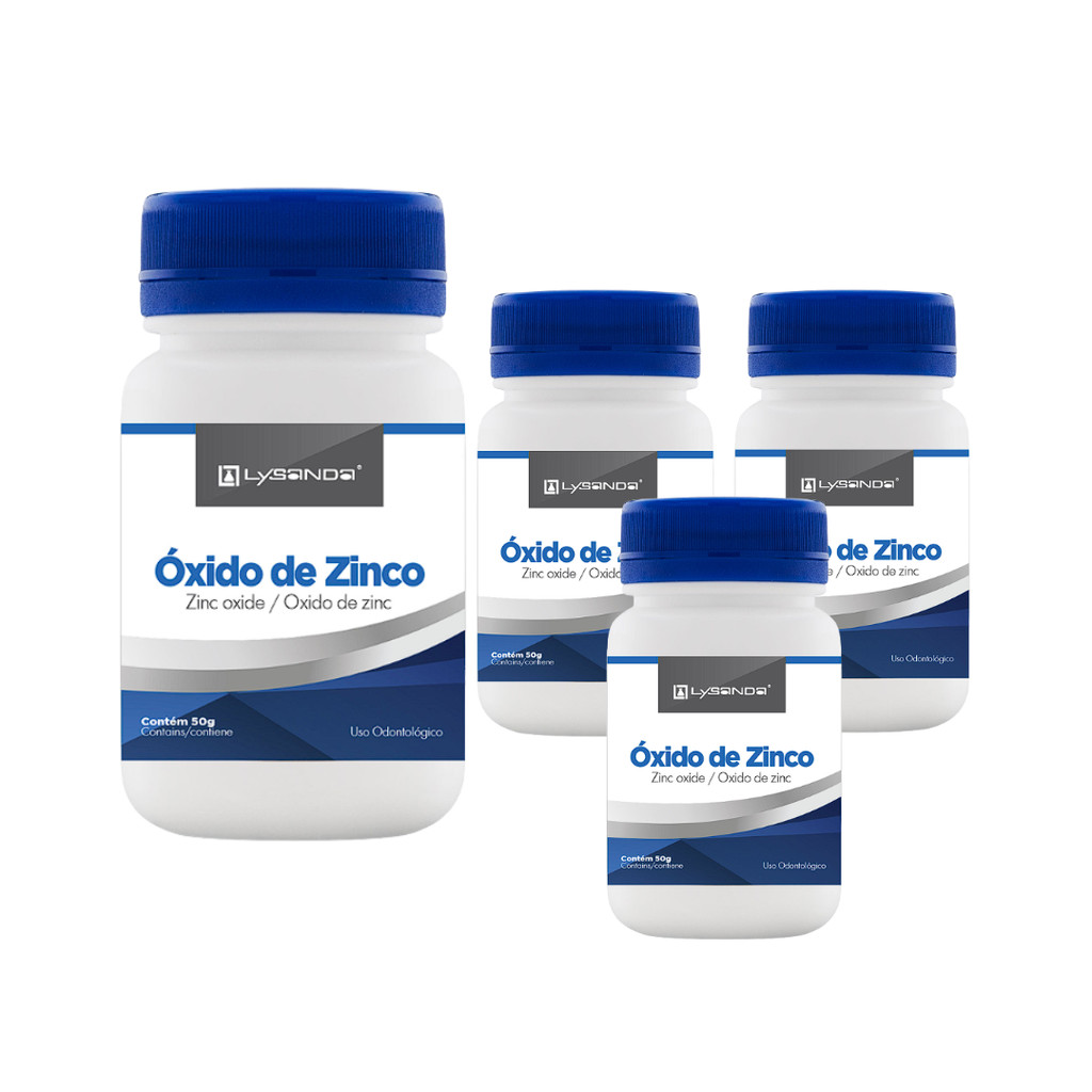 Óxido de Zinco 50 g 4 unidade Lysanda