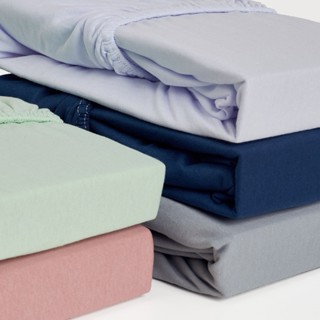 Kit 2 Lençol Queen com Elástico em Malha 100% Algodão em Oferta na Shopee