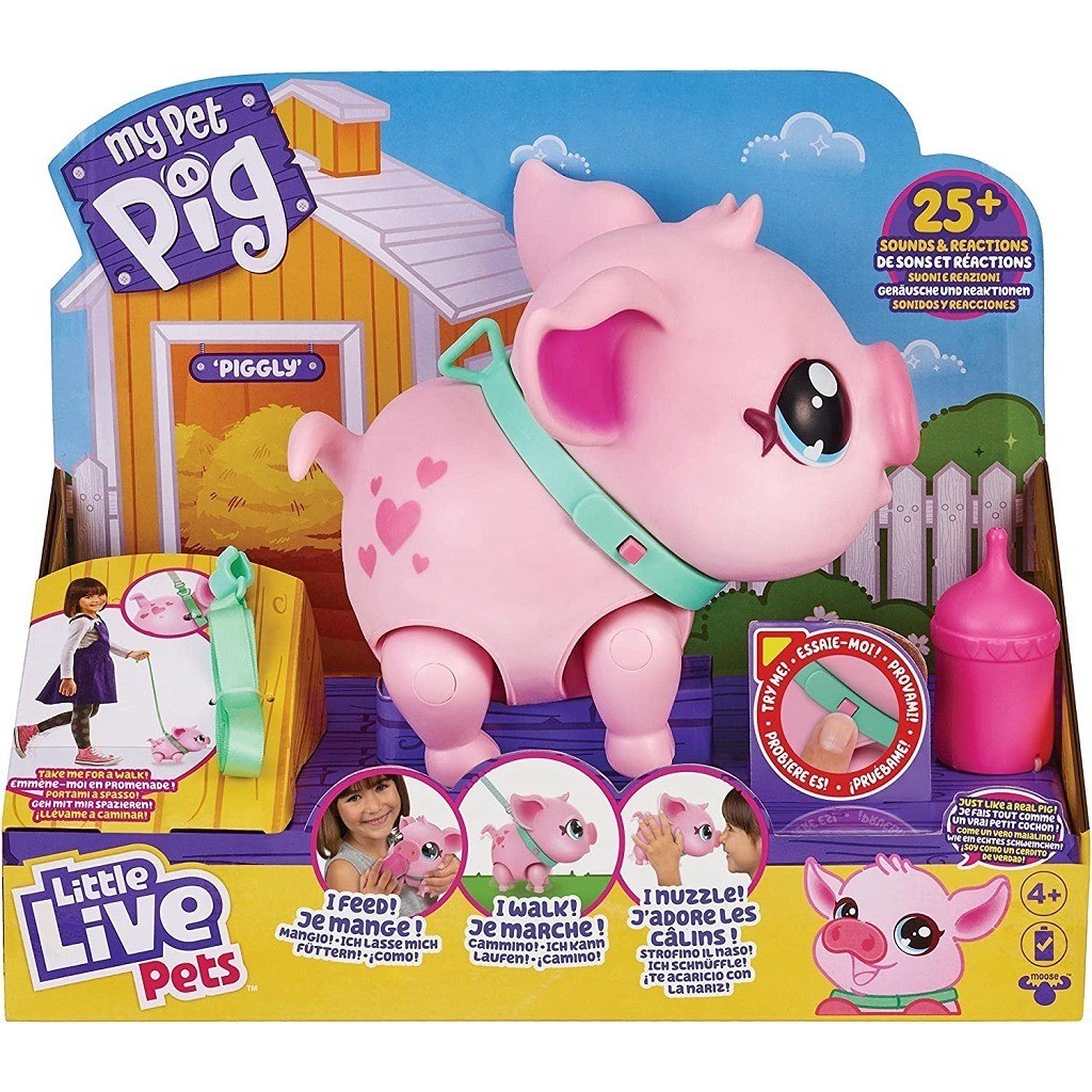 Porquinho Little Live Pet Piggly Interativo Reações E Sons