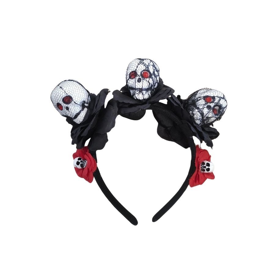 Tiara Halloween - Caveiras - 1 unidade - Rizzo em Oferta na Shopee
