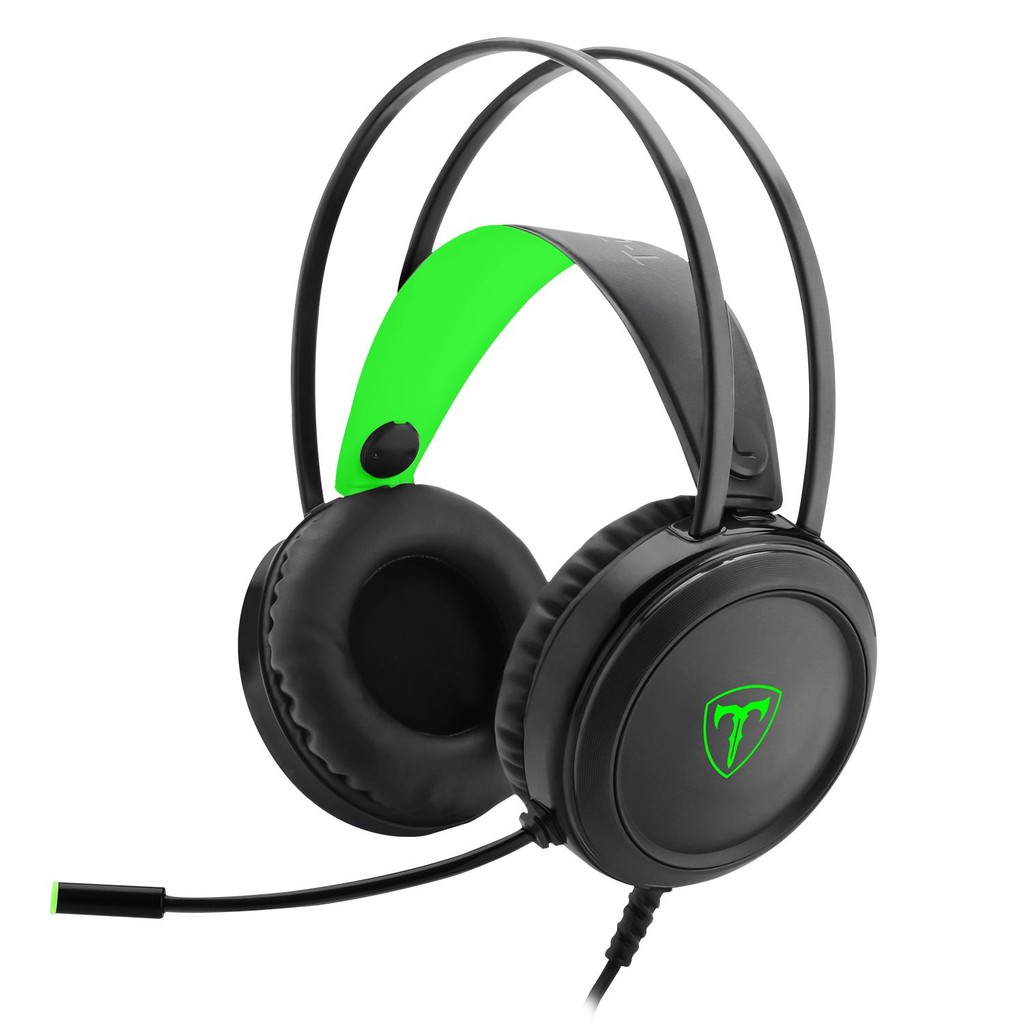 Headset Gamer T-Dagger Ural, Black e Green, T-RGH202 em Oferta na Shopee