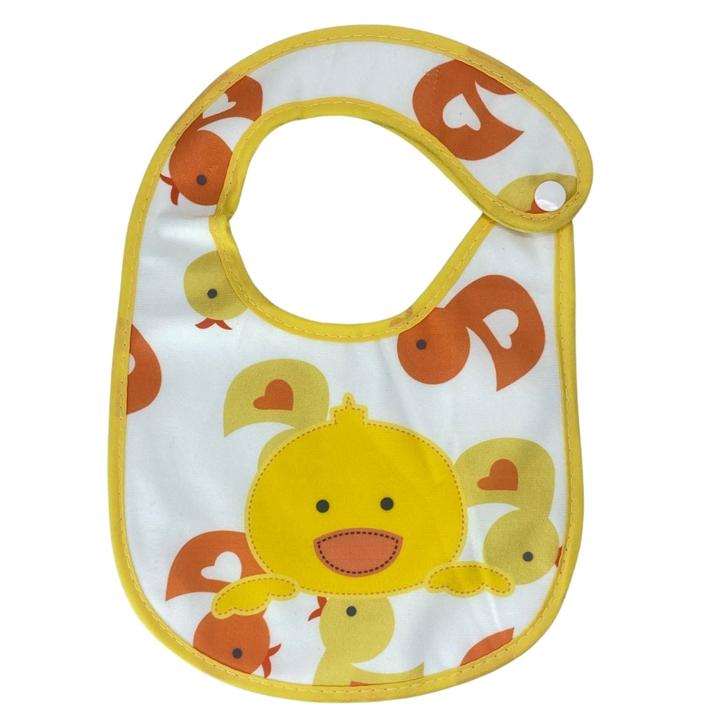 Babador de Patinho para Bebê Impermeável 100% Algodão Castela - Mom & Baby