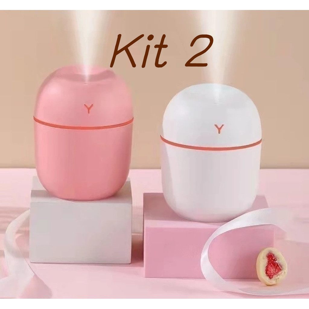 Kit 2 Peças Umidificador Atomizador De Ar Doméstico Portátil Umidificador 200ml