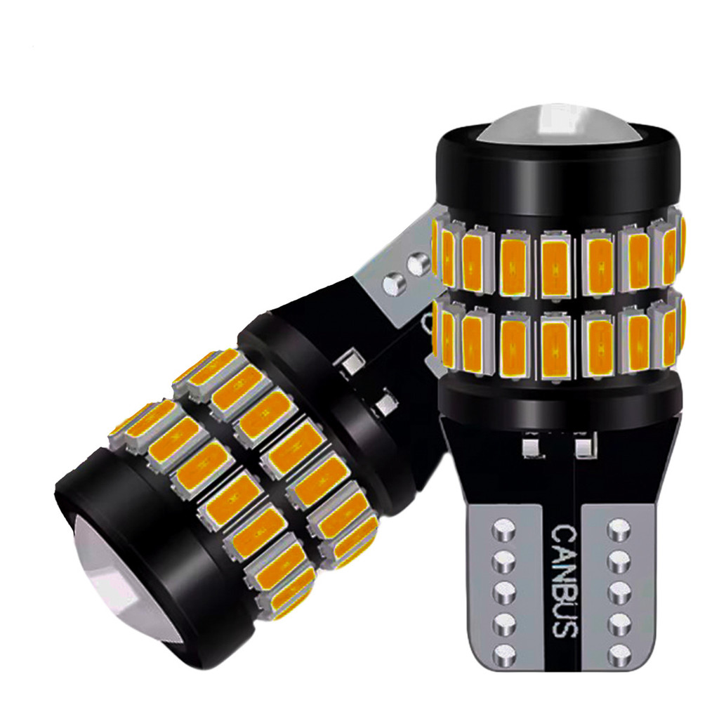 Par Led T10 Projetor 37smd Canbus Forte Ambar Laranja 8w em Oferta na Shopee