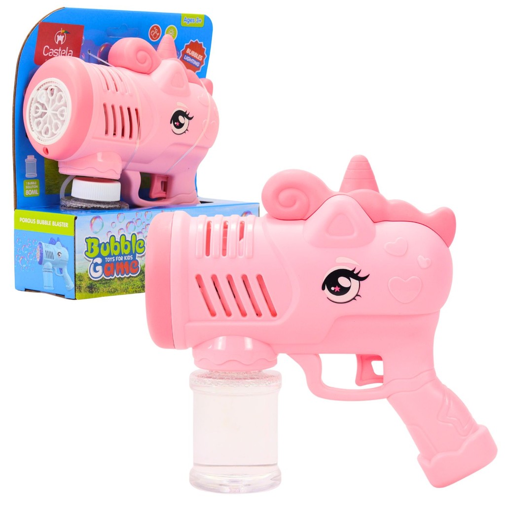 Arminha Máquina Lançadora De Bolhas Unicórnio Rosa - Castela em Oferta na Shopee