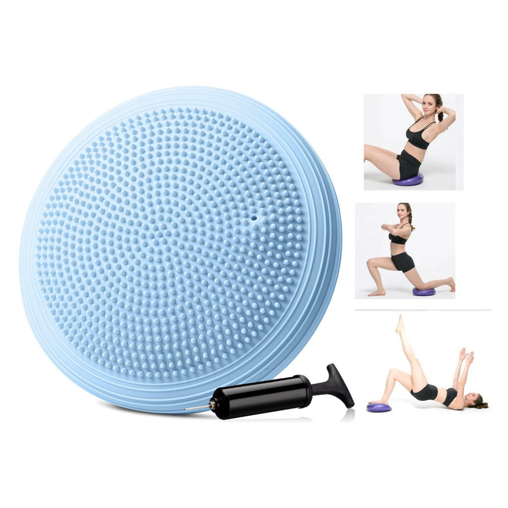 Disco Equilíbrio Inflável Yoga Pilates Fisioterapia 34cm Bomba em Oferta na Shopee