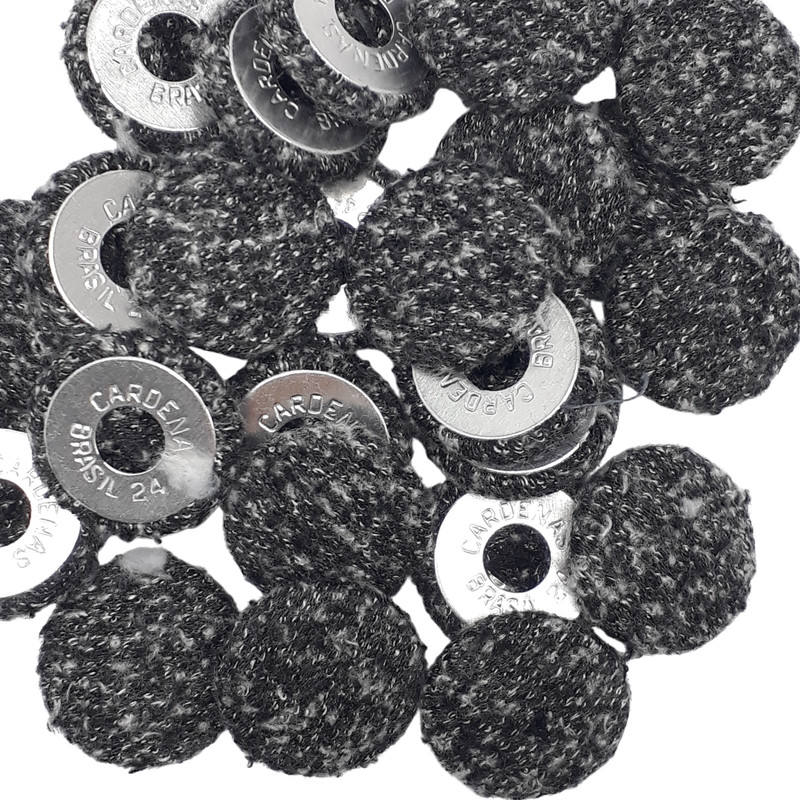 Botão Forrado Mix Cores 24mm Atenção Botao de Costurar 30Un Un 60Un uniformes camisas casacos ternos Botões 44652V
