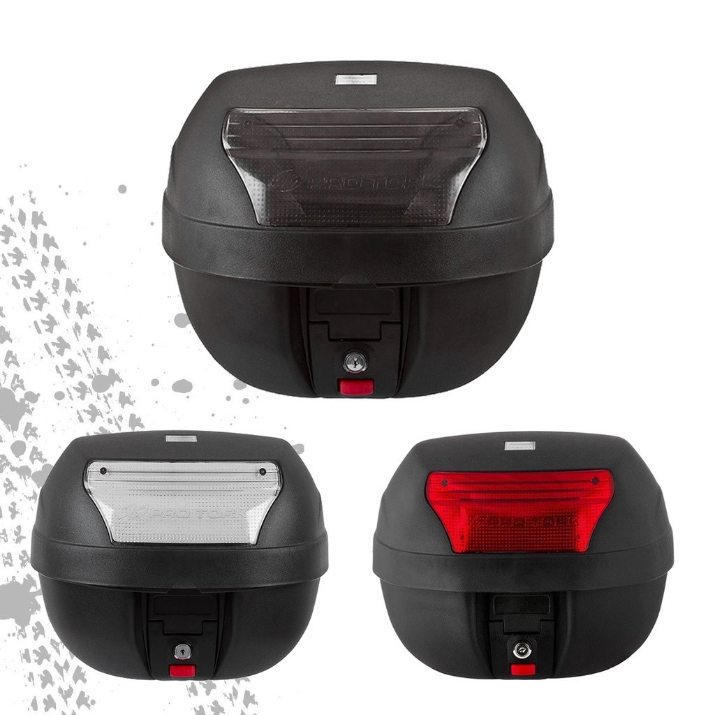 Bau Bauleto Caixa Pequena 28 litros para Moto Motocicleta Motociclista Motoboy Fume