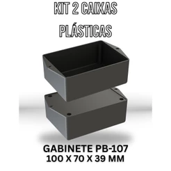 Kit 2 Caixas Plásticas Para Montagem De Circuitos Gabinete Pb-107 5011-K2