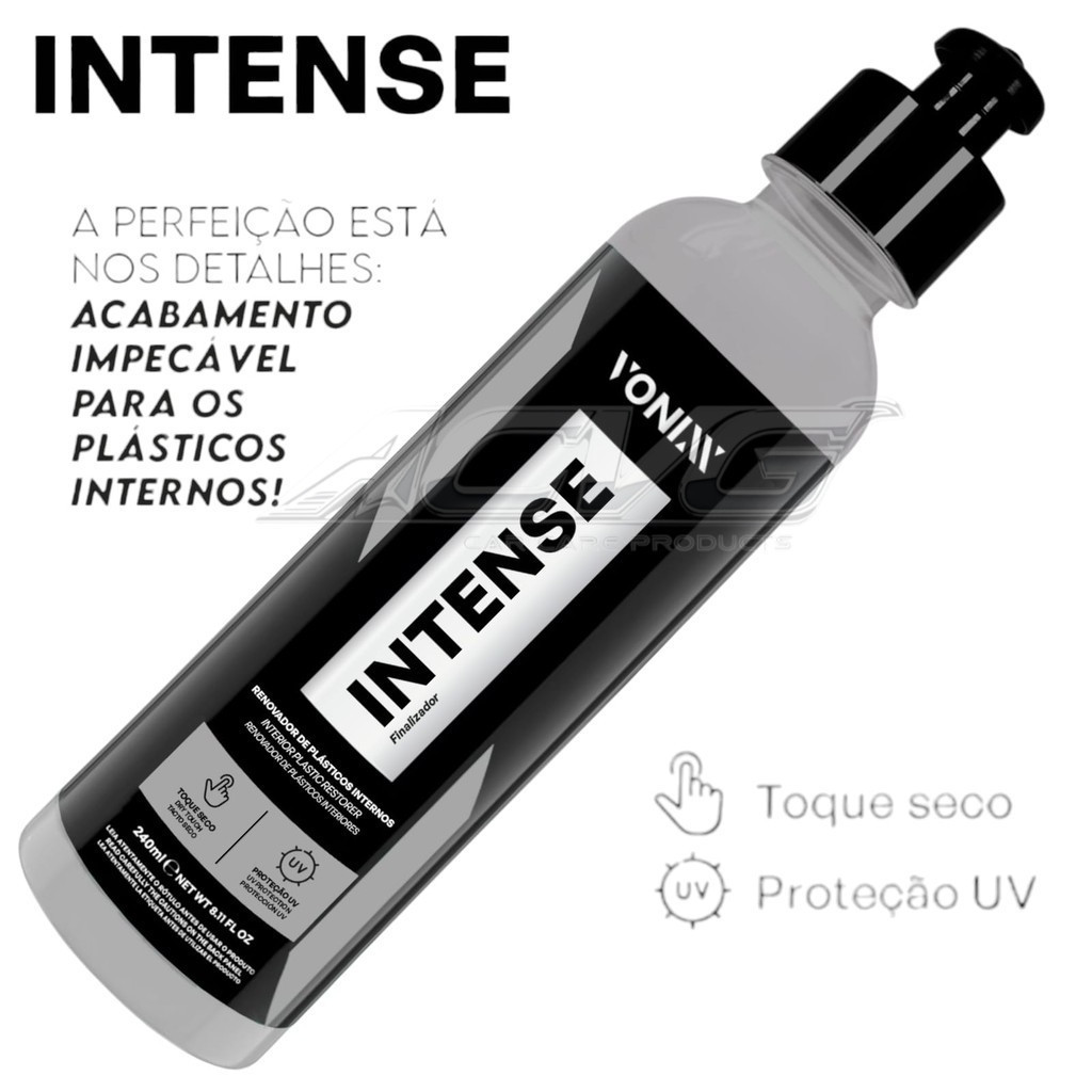 Intense 240ml Vonixx Revitalização e Proteção de Plasticos Interno em Oferta na Shopee
