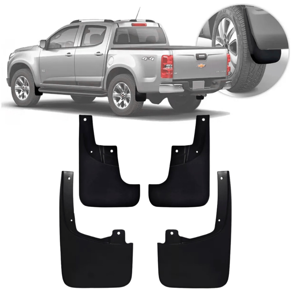 Kit Apara Barro S10 2012 até 2021 - Lameira Dianteira + Traseiro