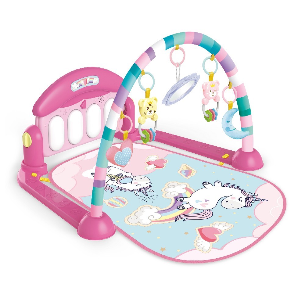 Tapete de Atividades com Play Piano Unicórnio Rosa Maxibaby em Oferta na Shopee