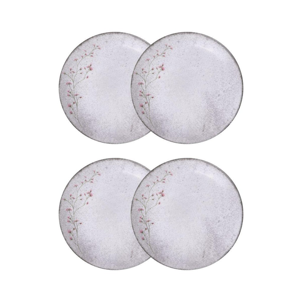 Conjunto 4 Pratos Fundos 21cm Porcelana Floralis Tramontina em Oferta na Shopee