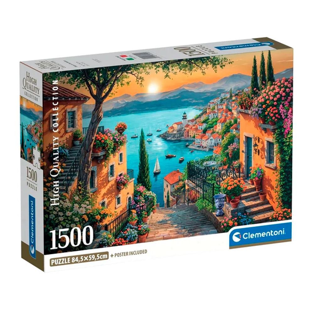 Puzzle 1500 Peças Caminho Do Porto - Clementoni 31729 em Oferta na Shopee